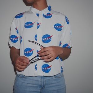 NASA button up
